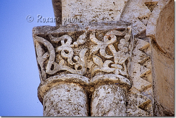 Chapiteau de colonne de l'église de Hah - Column capital of Hah church Hah kilisesi - Hah - Anitli