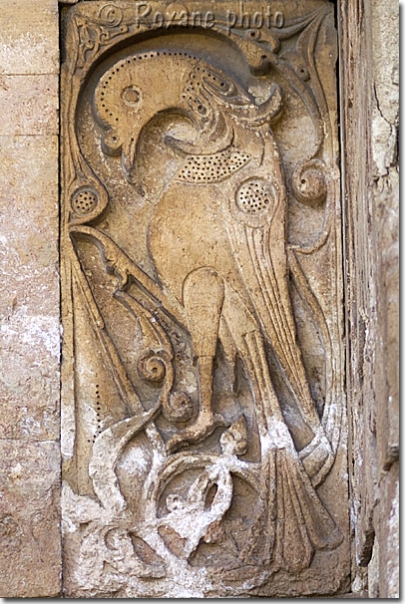 Oiseau sur la façade de la mosquée de Divrigi - Bird on Divrigi mosque Kus - Divrigi ulu camii - Divrigi - Divriği