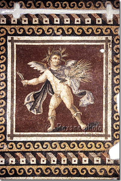 Mosaïque romaine représentant l'été - Musée d'Antioche - Hatay - Antakya