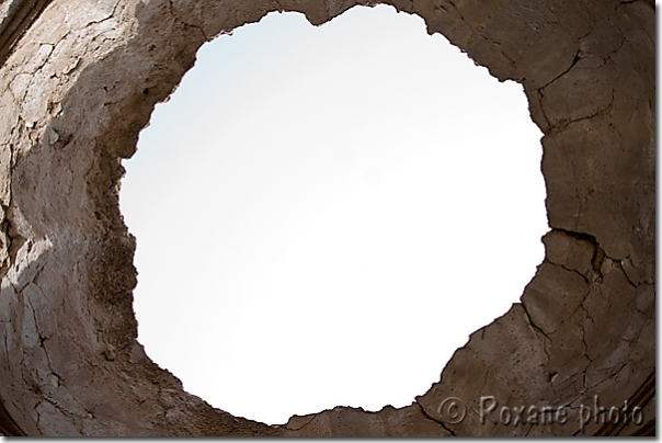 Coupole effondrée de la mosquée du grand palais - Dome of the great palace mosque - Hasankeyf