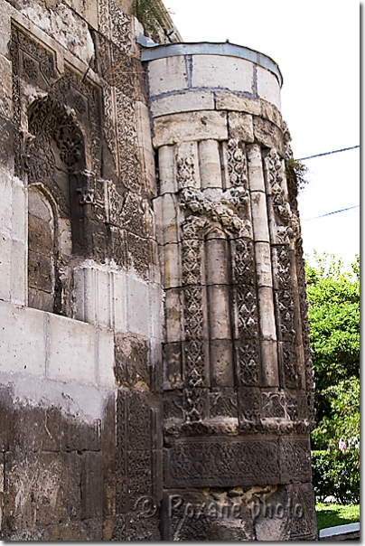 Détail de la medersa au double minaret - Double minaret madrasa - Çifte minare medresesi - Sivas